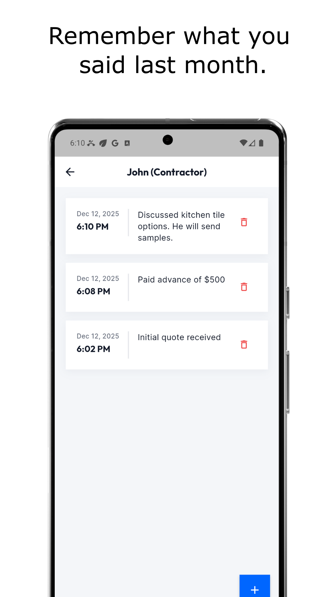 Call Memory - Screenshot 5 showing product features and functionality