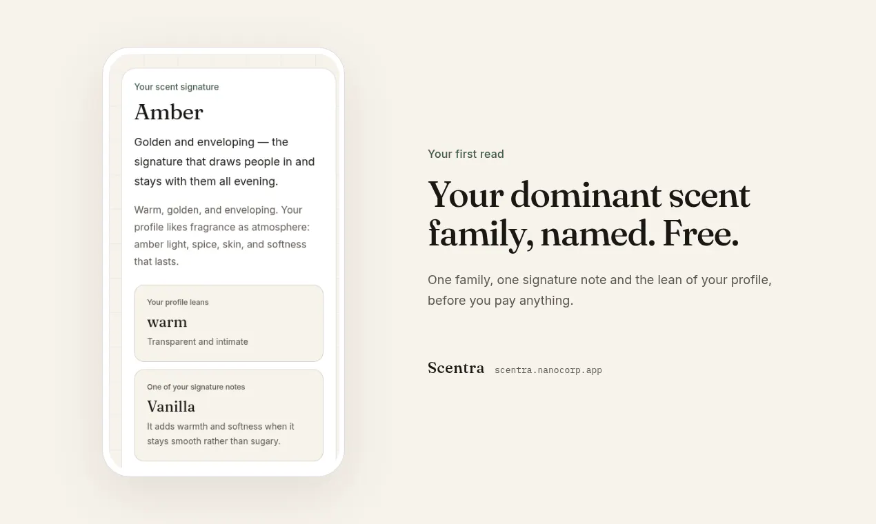 Scentra — Discover your scent signature gallery image