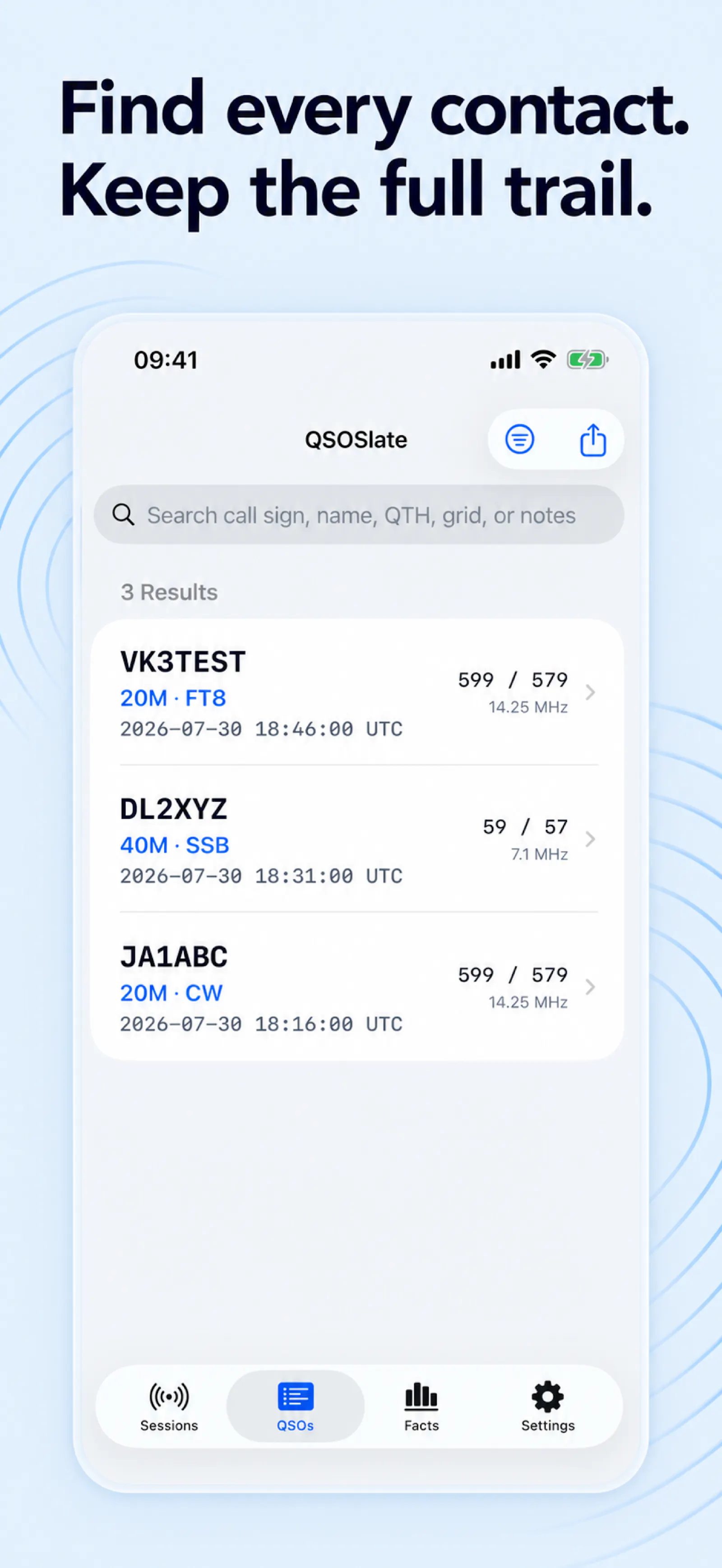QSOSlate screenshot 2