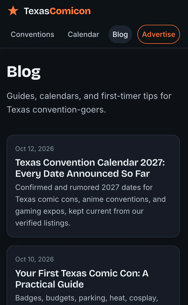 TexasComicon.com gallery image