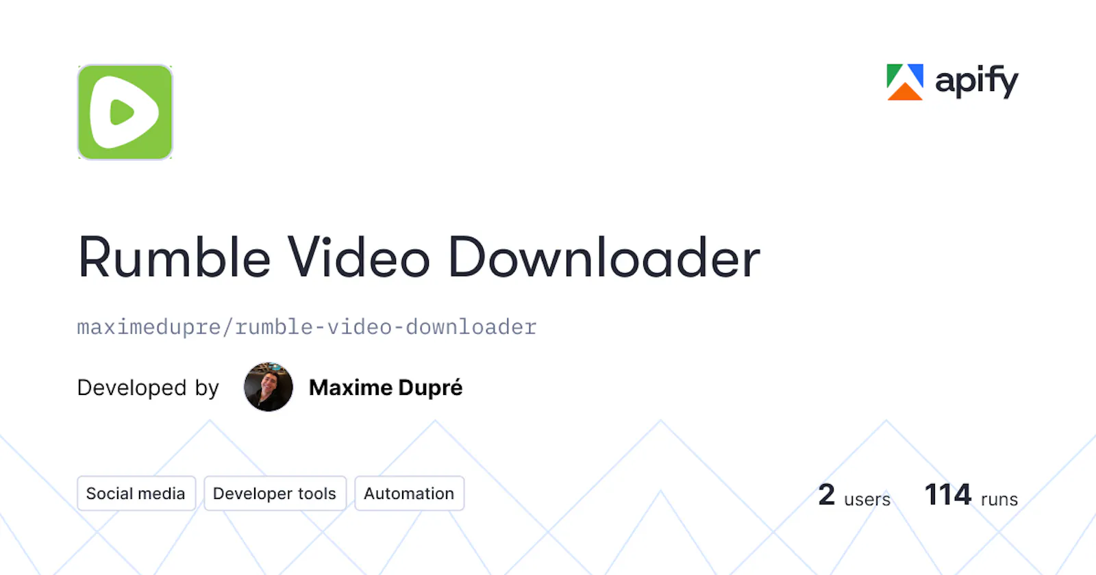 Rumble Video Downloader screenshot 1