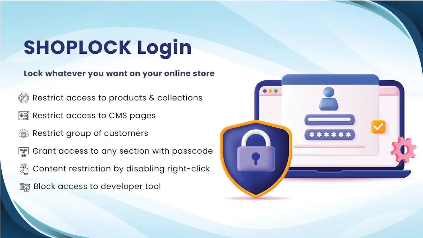 SHOPLOCK Login Required screenshot 1