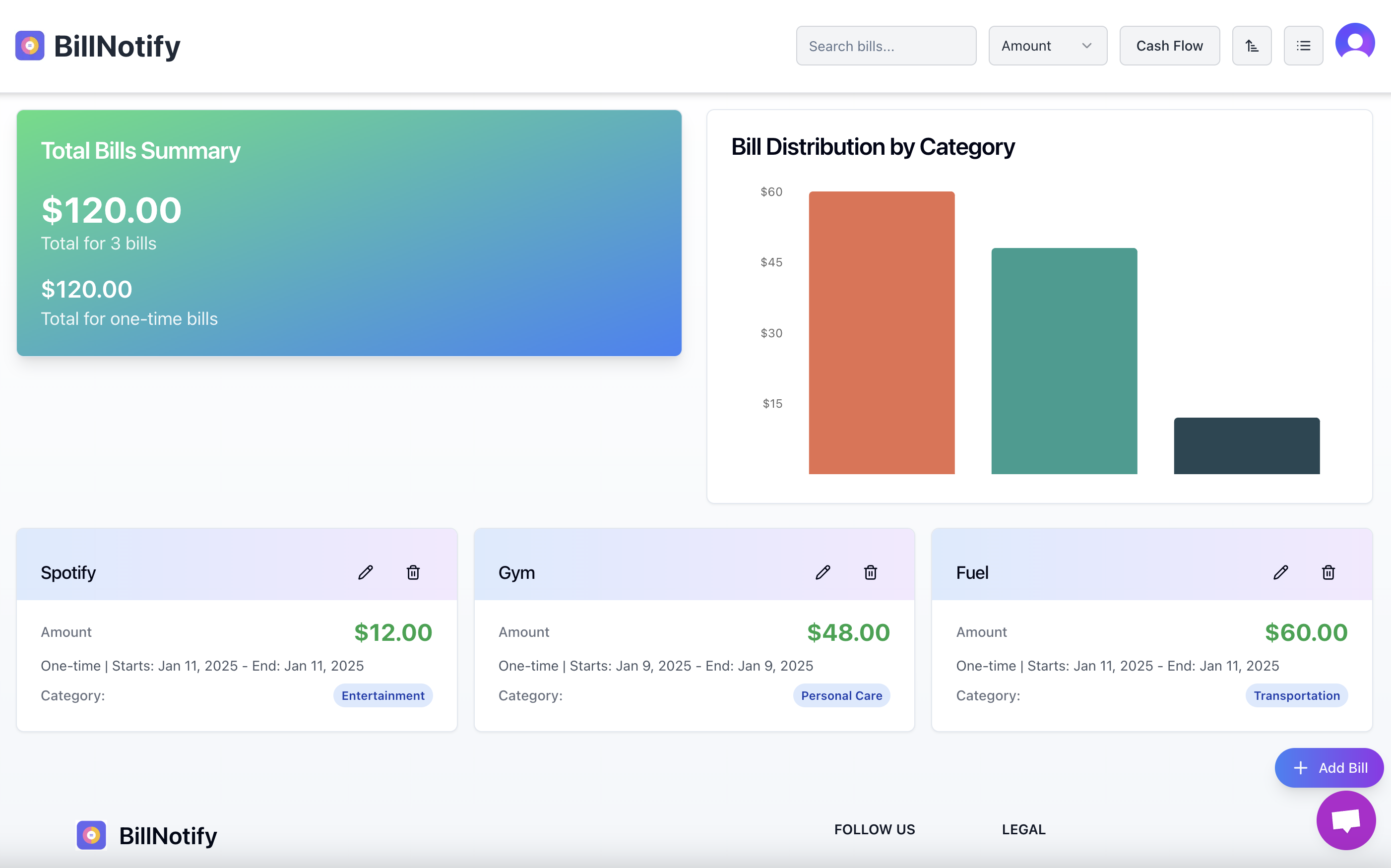 وسائط billnotify - تتبع جميع فواتيرك واشتراكاتك في مكان واحد 4