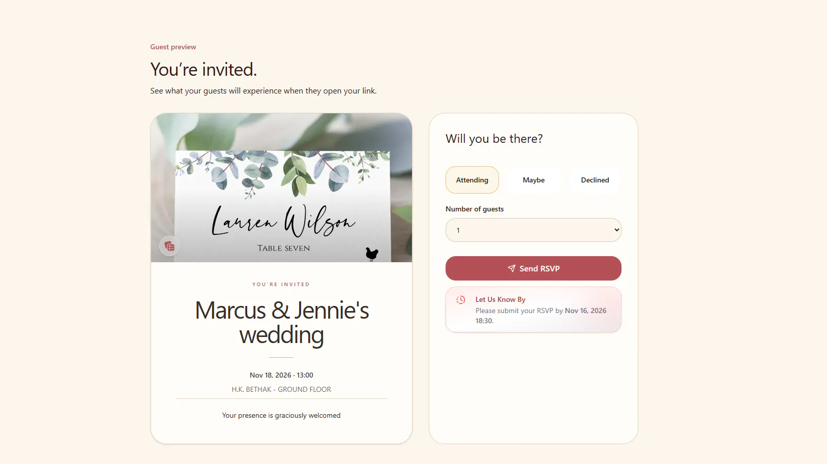 RSVP · Almasaarr Infotech gallery image