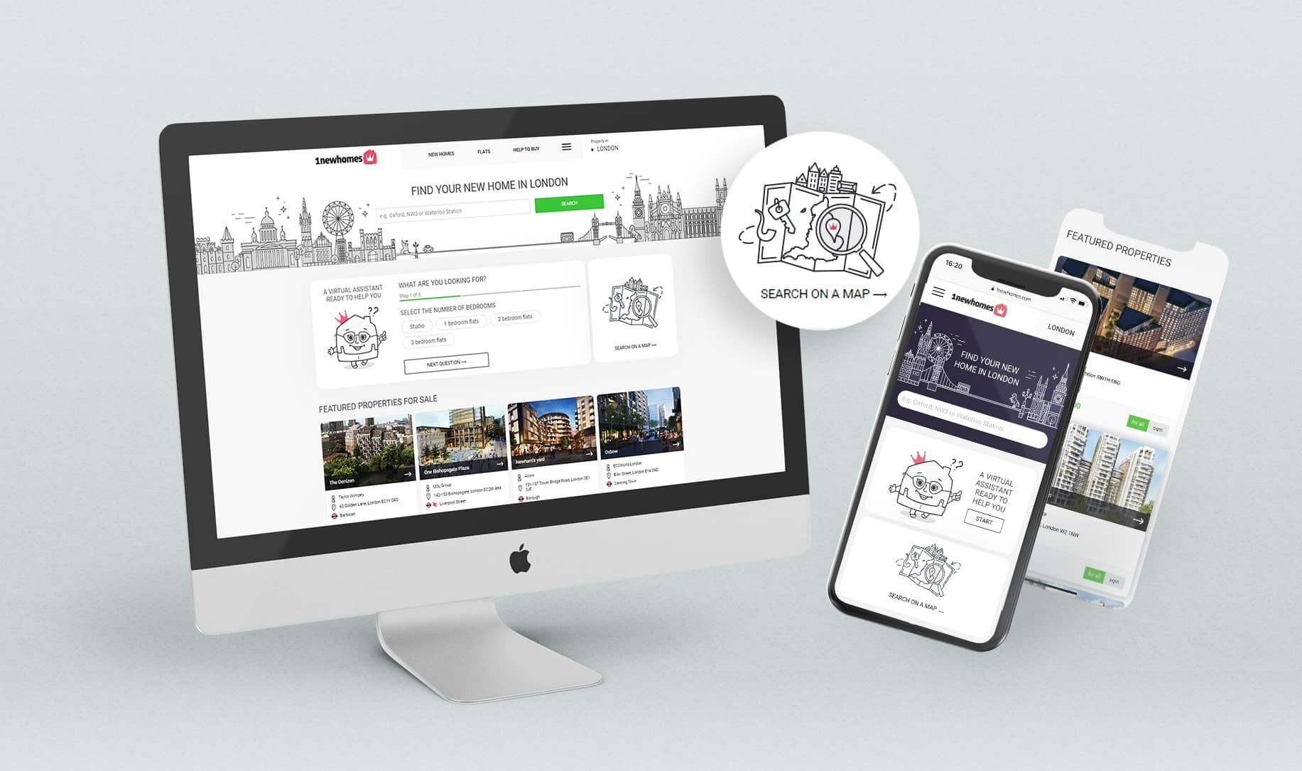 1Newhomes - Una asistente virtual para ayudarte a encontrar nuevas construcciones en Londres. media 1