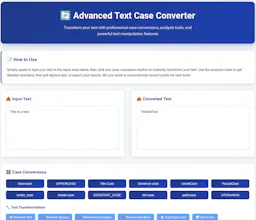 Free Text Case Converter: 13 Cases gallery image