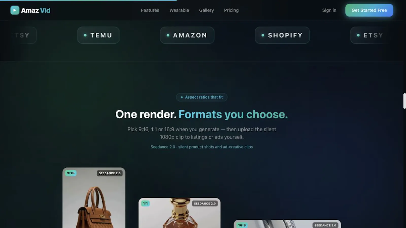 AmazVid AI product videos generator screenshot 2