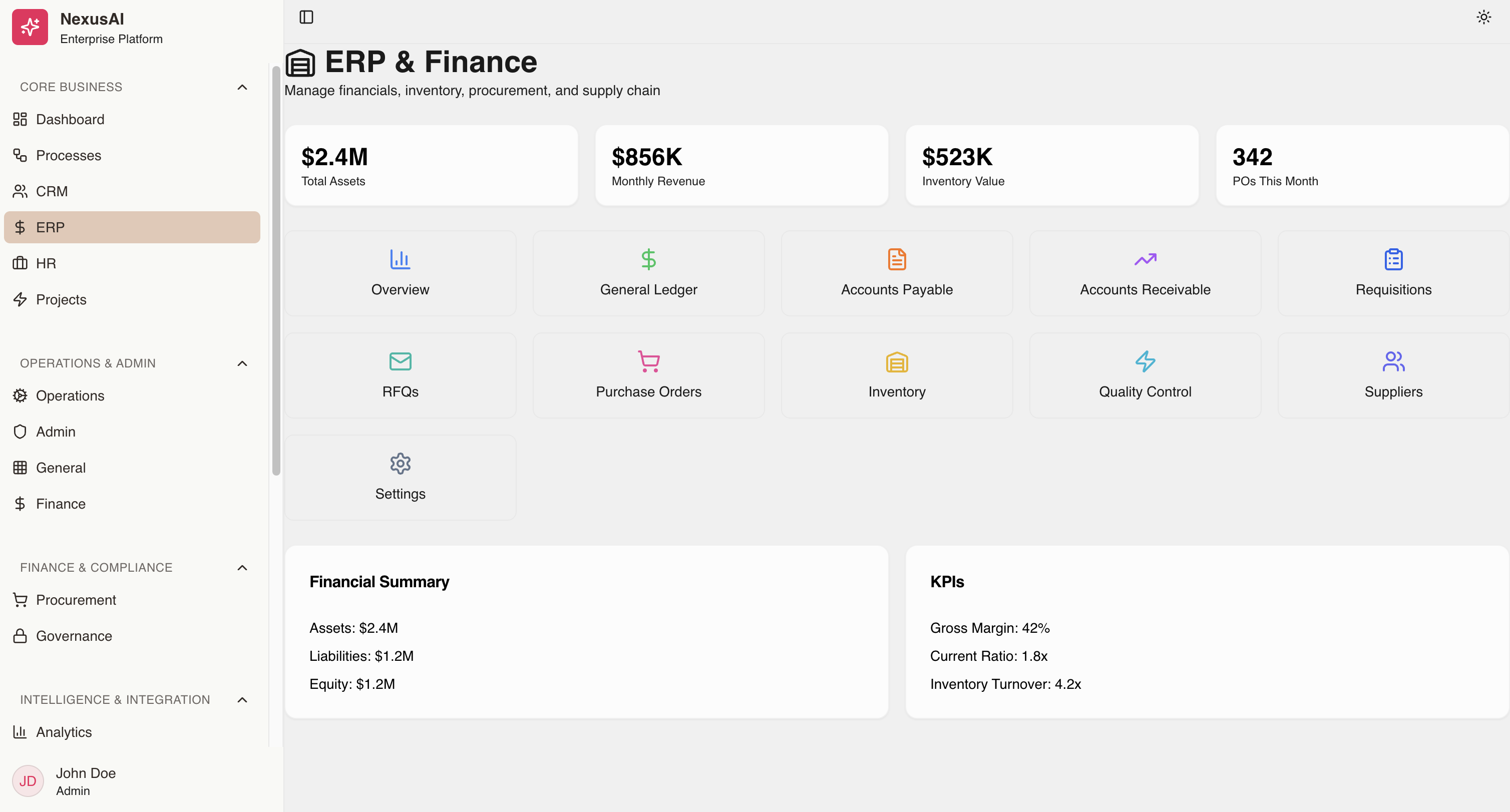 Early-stage open-source AI Powered ERP gallery image