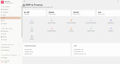 Early-stage open-source AI Powered ERP gallery image