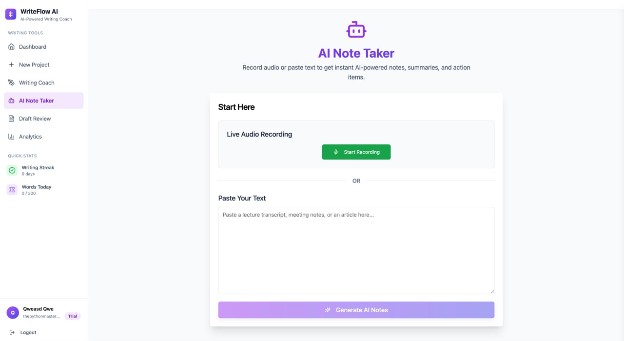 WriteFlow AI gallery image
