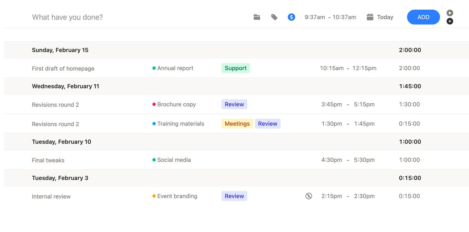 Timen - Screenshot 2 showing product features and functionality