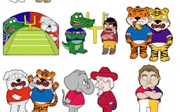 Rivalry Stickers: College Football media 1