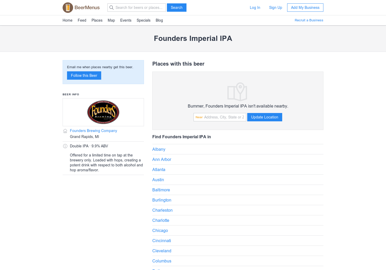 Founders Imperial IPA