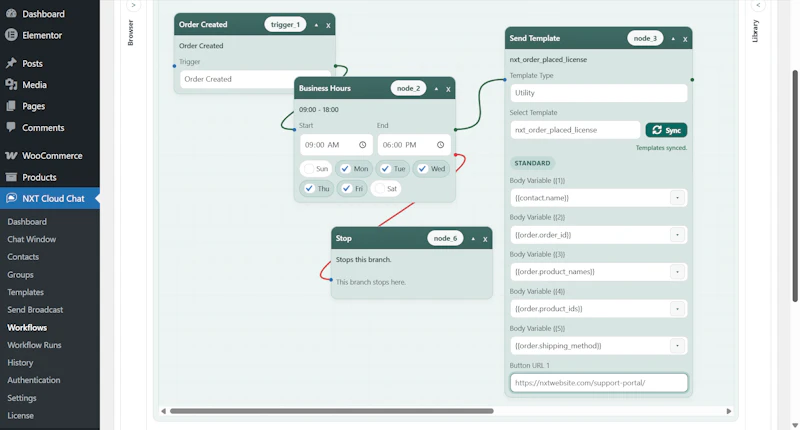 NXT Cloud Chat for WordPress screenshot 5