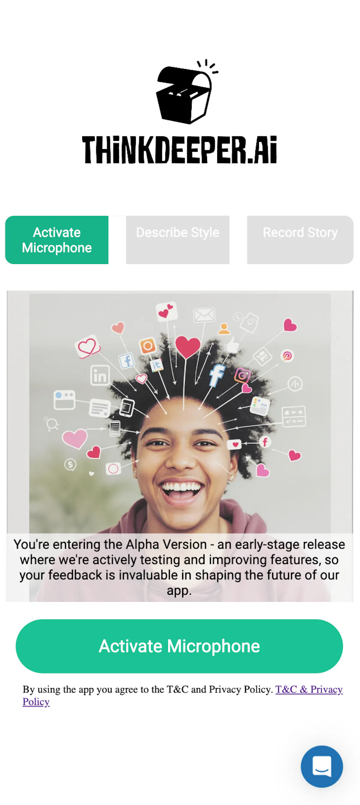 ThinkDeeper.ai - Tell Your Story!