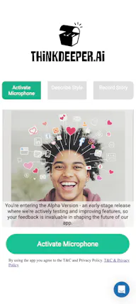 ThinkDeeper.ai - Tell Your Story!