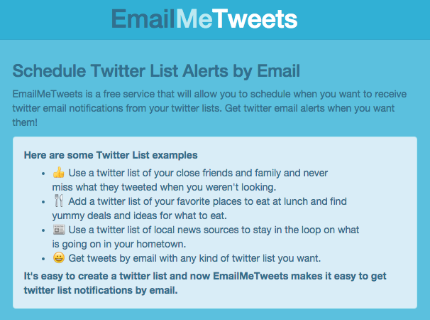 EmailMeTweets gallery image