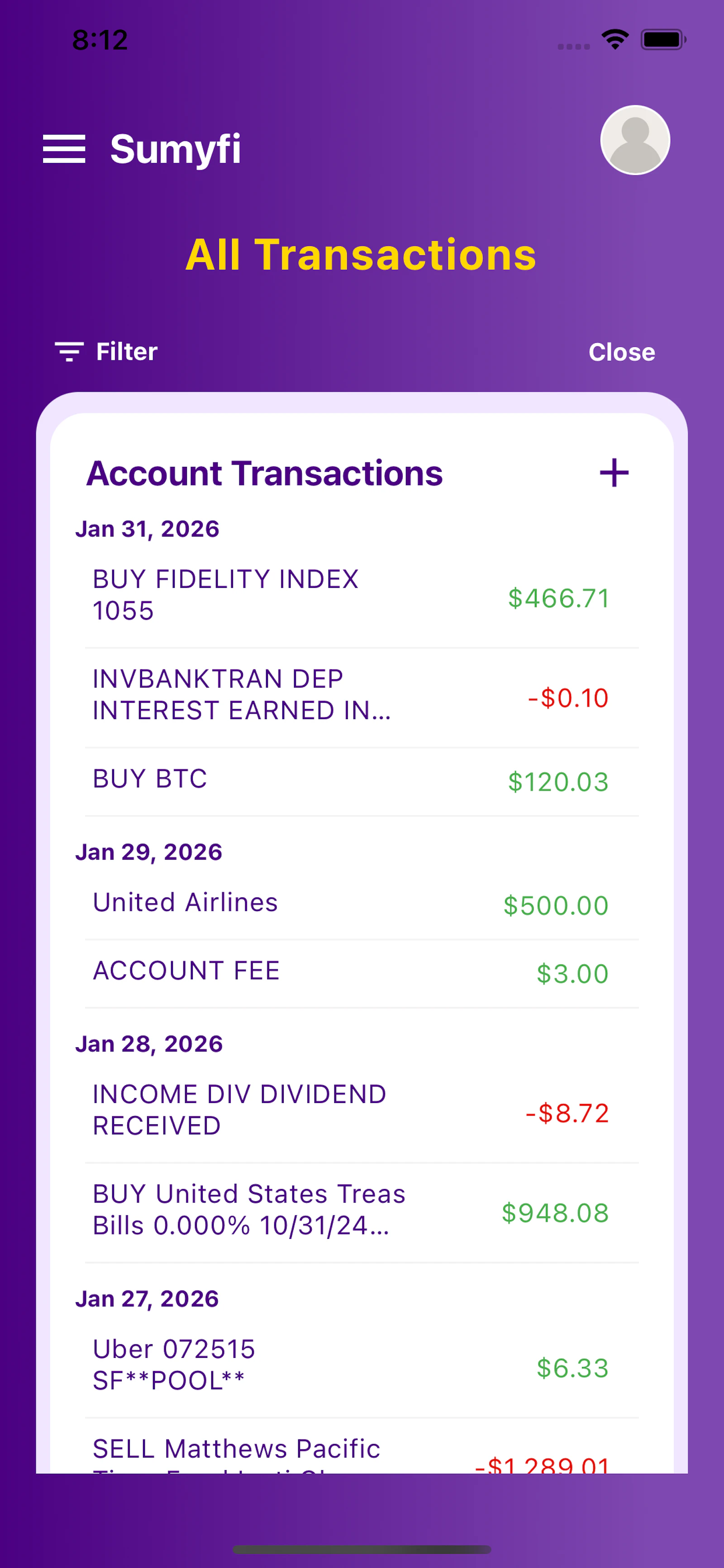 Sumyfi - Your Financial Companion screenshot 4