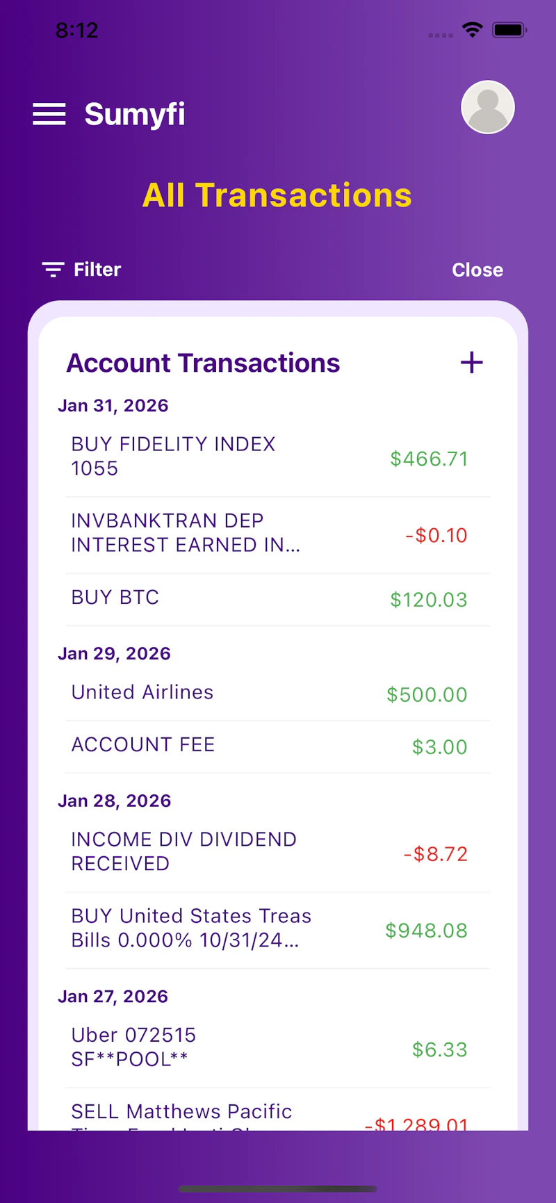 Sumyfi - Your Financial Companion screenshot 4