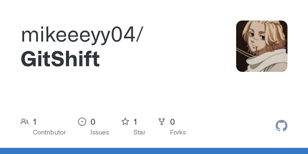 GitShift - Main screenshot showing features and interface