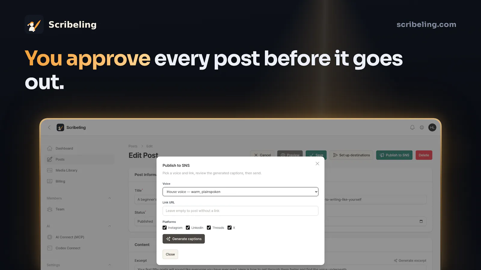 Scribeling — Your ChatGPT, Your marketer screenshot 12