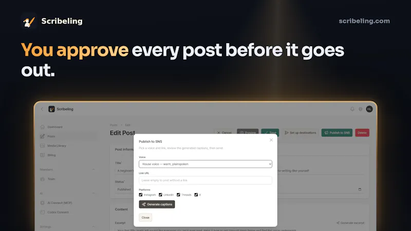 Scribeling — Your ChatGPT, Your marketer screenshot 12