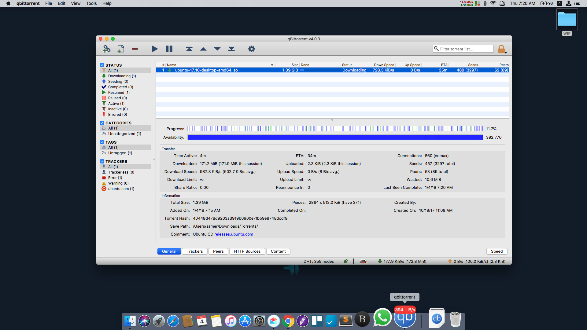 qBittorrent gallery image