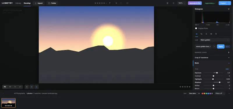 Lumetry screenshot 2