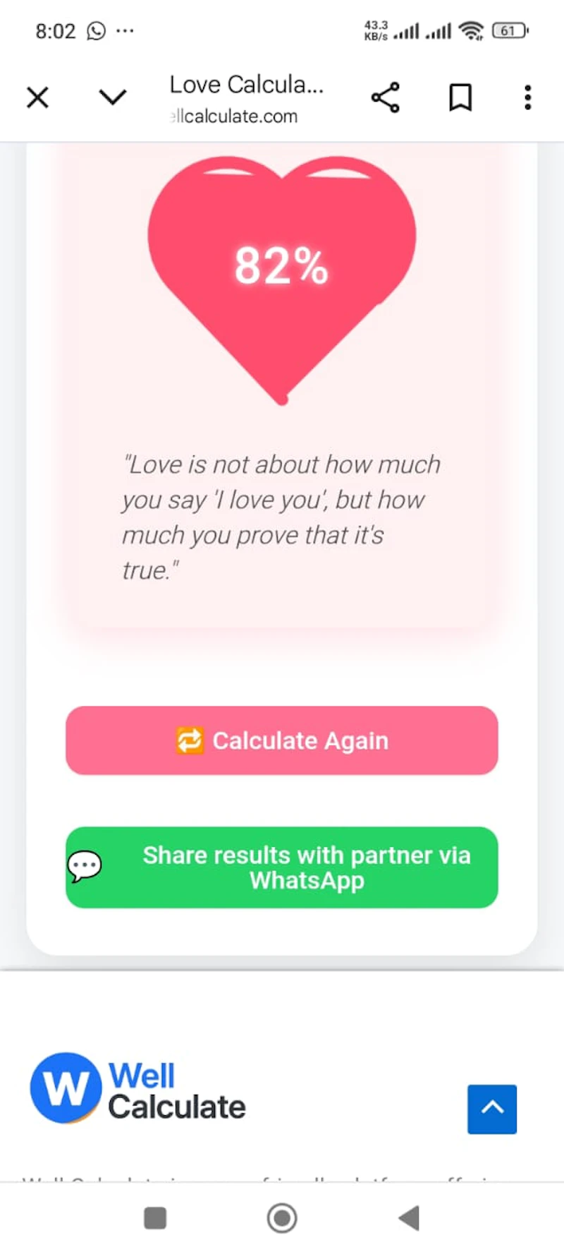 Well Calculate screenshot 1