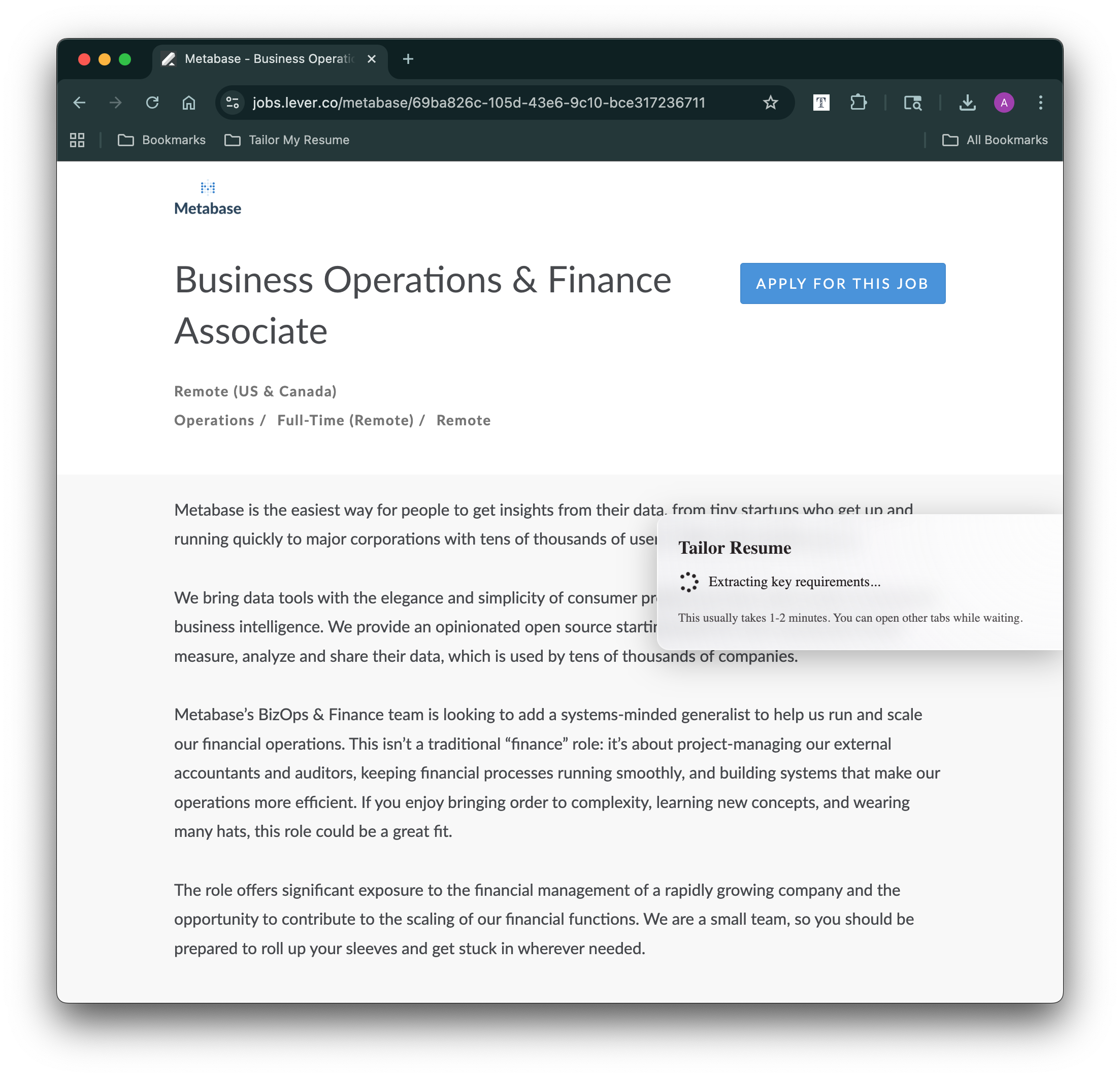 Tailor My Resume - Screenshot 4 preview