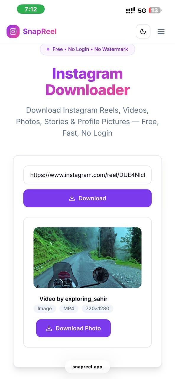 SnapReel - Screenshot 3 showing product features and functionality