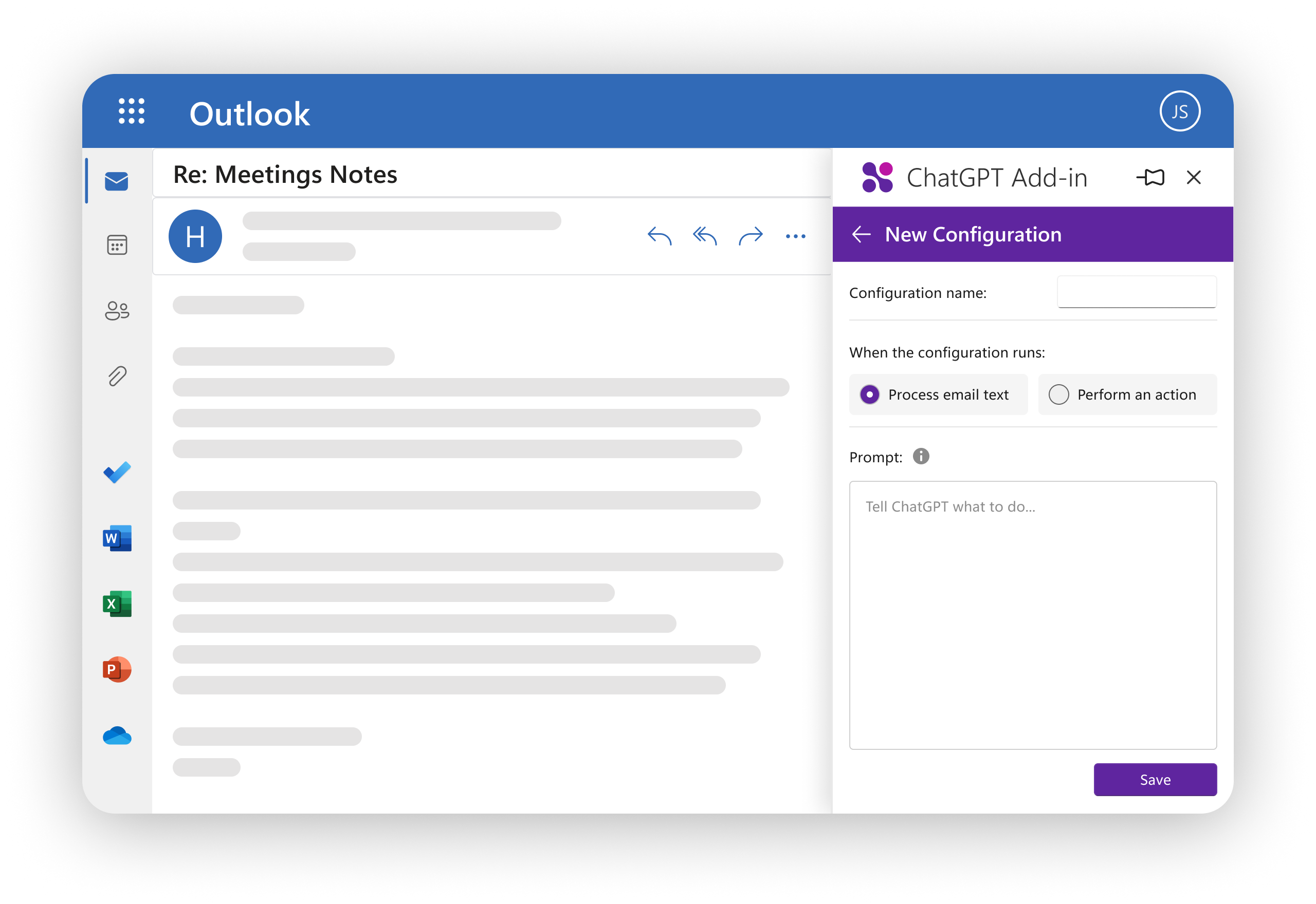 ChatGPT Add-in for Outlook