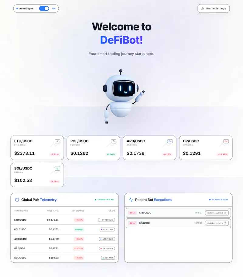 DeFi Trading Bot screenshot 1