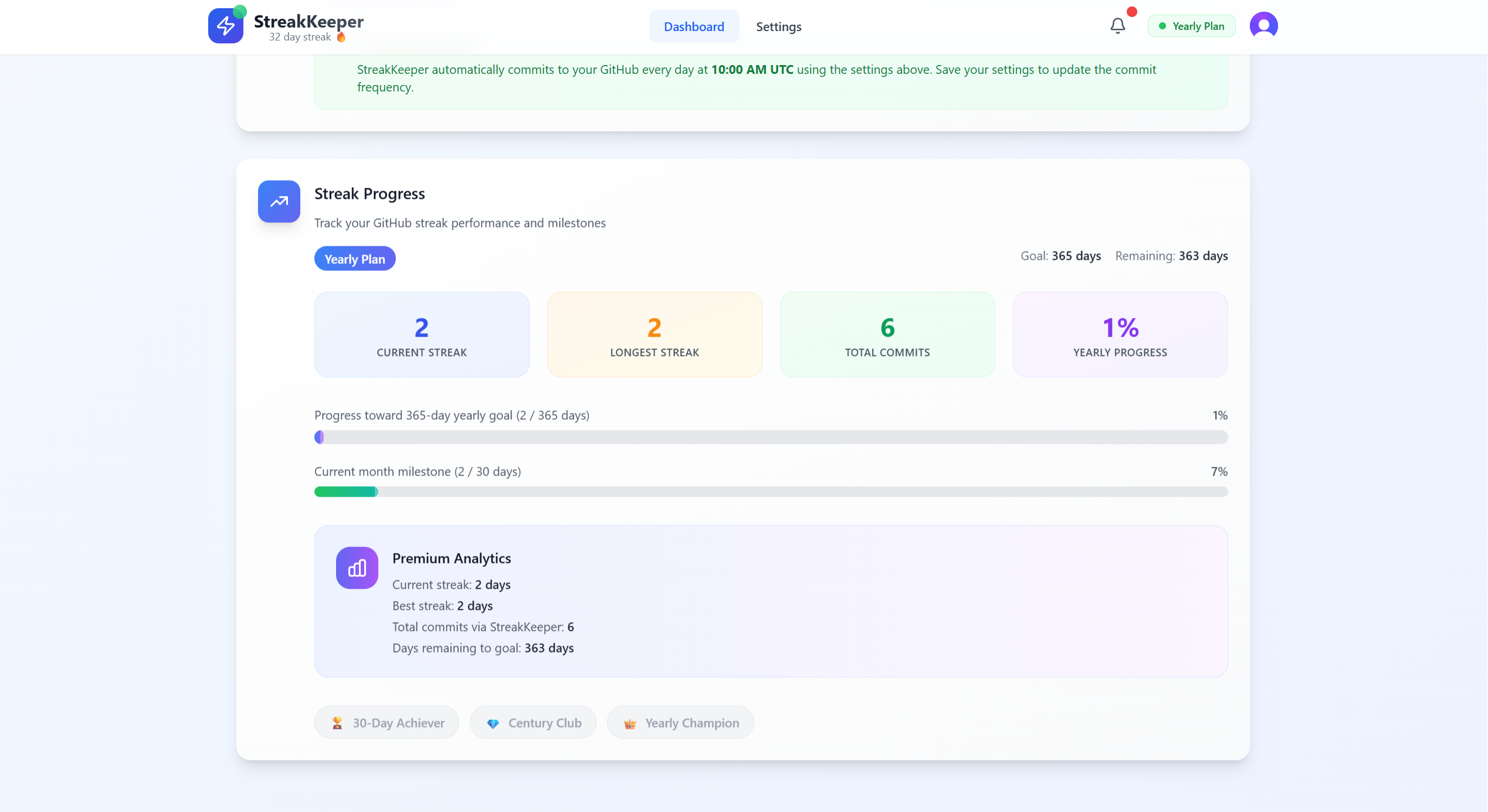 StreakKeeper - Screenshot 3 showing product features and functionality