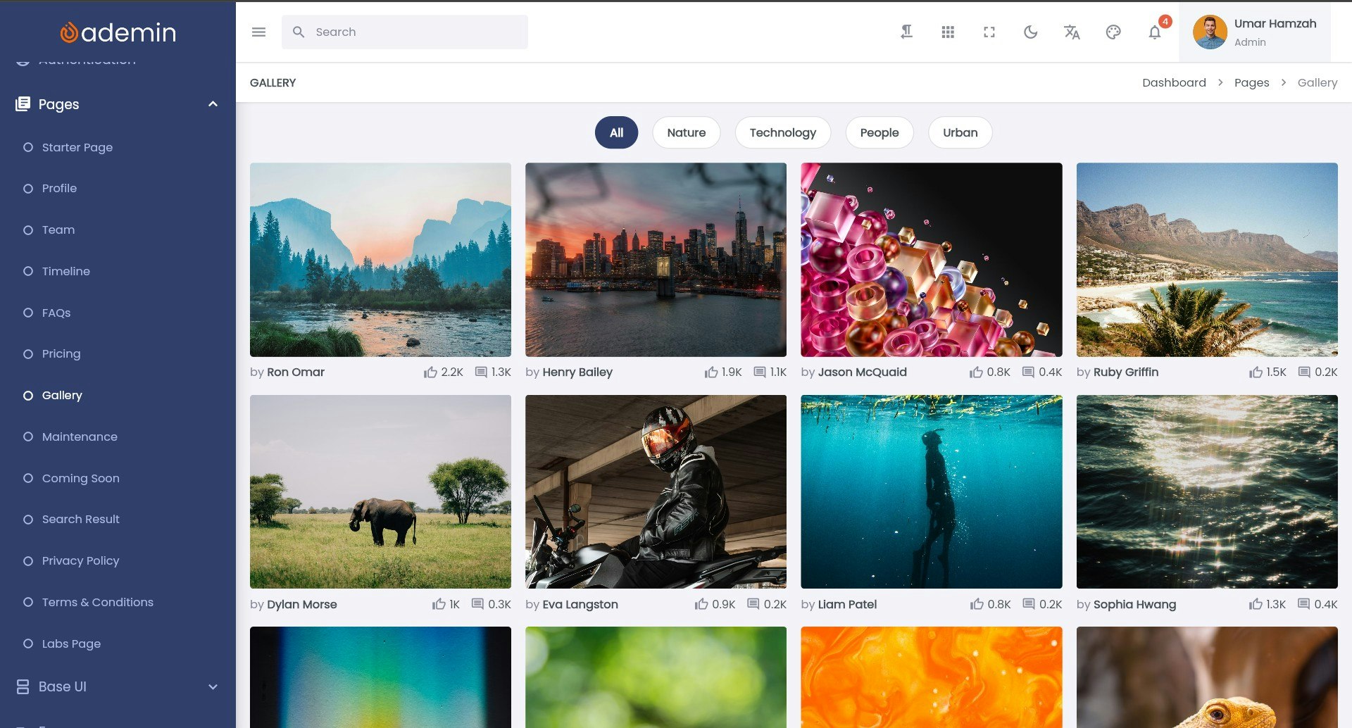 FlutKit Ademin gallery image