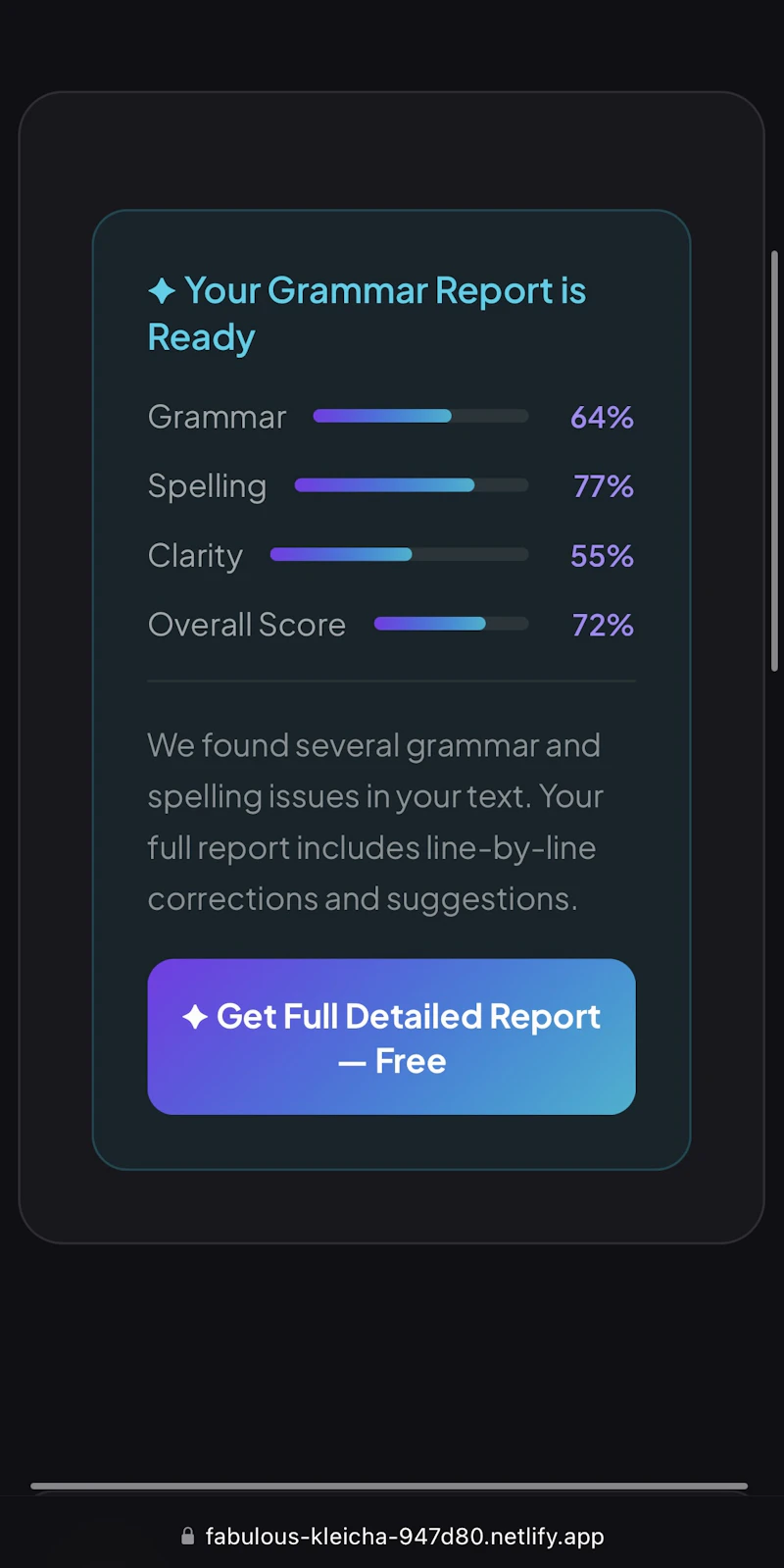 GrammarAI Pro screenshot 4