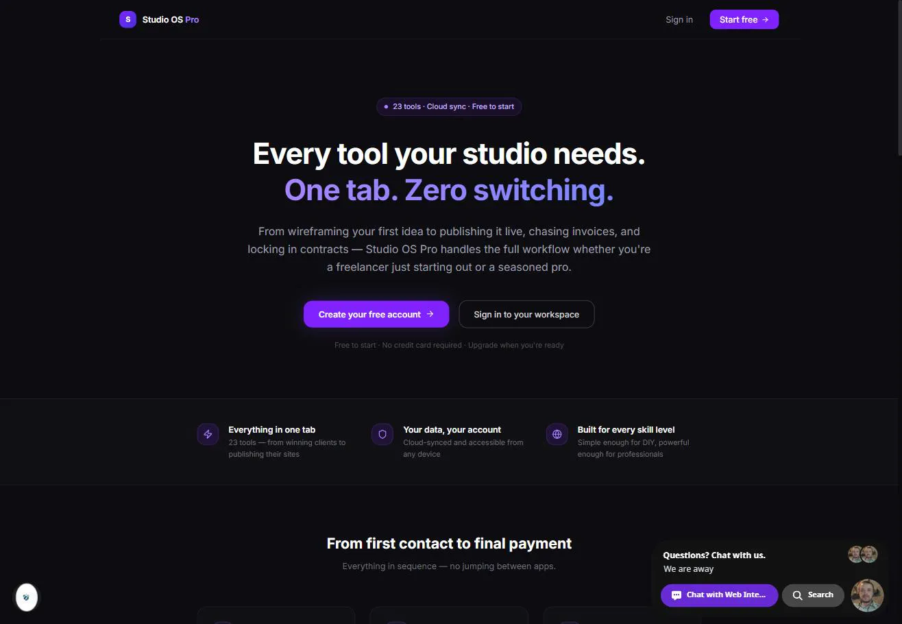 Studio OS Pro gallery image