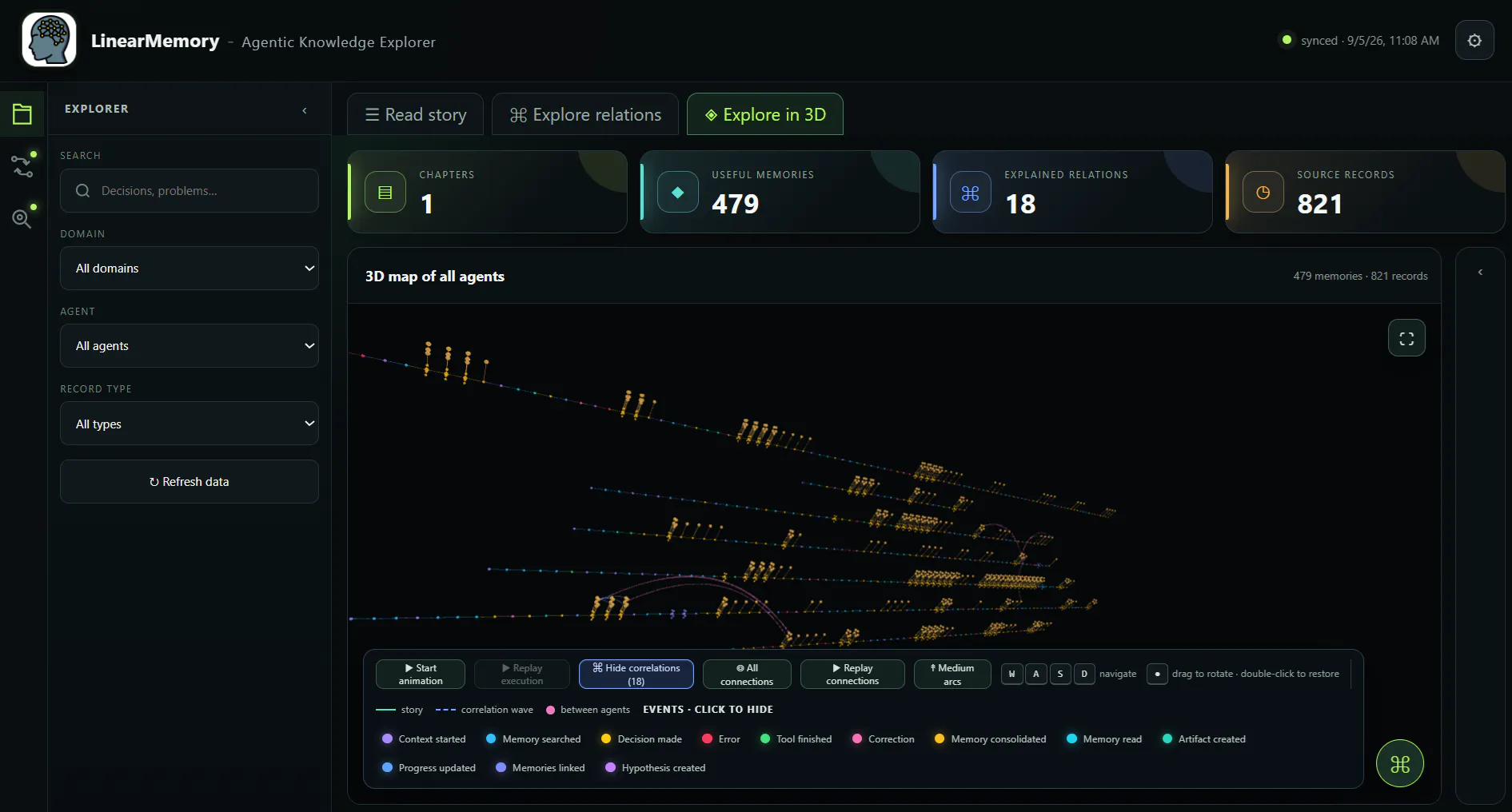 LinearMemory: AI Memory Explorer gallery image