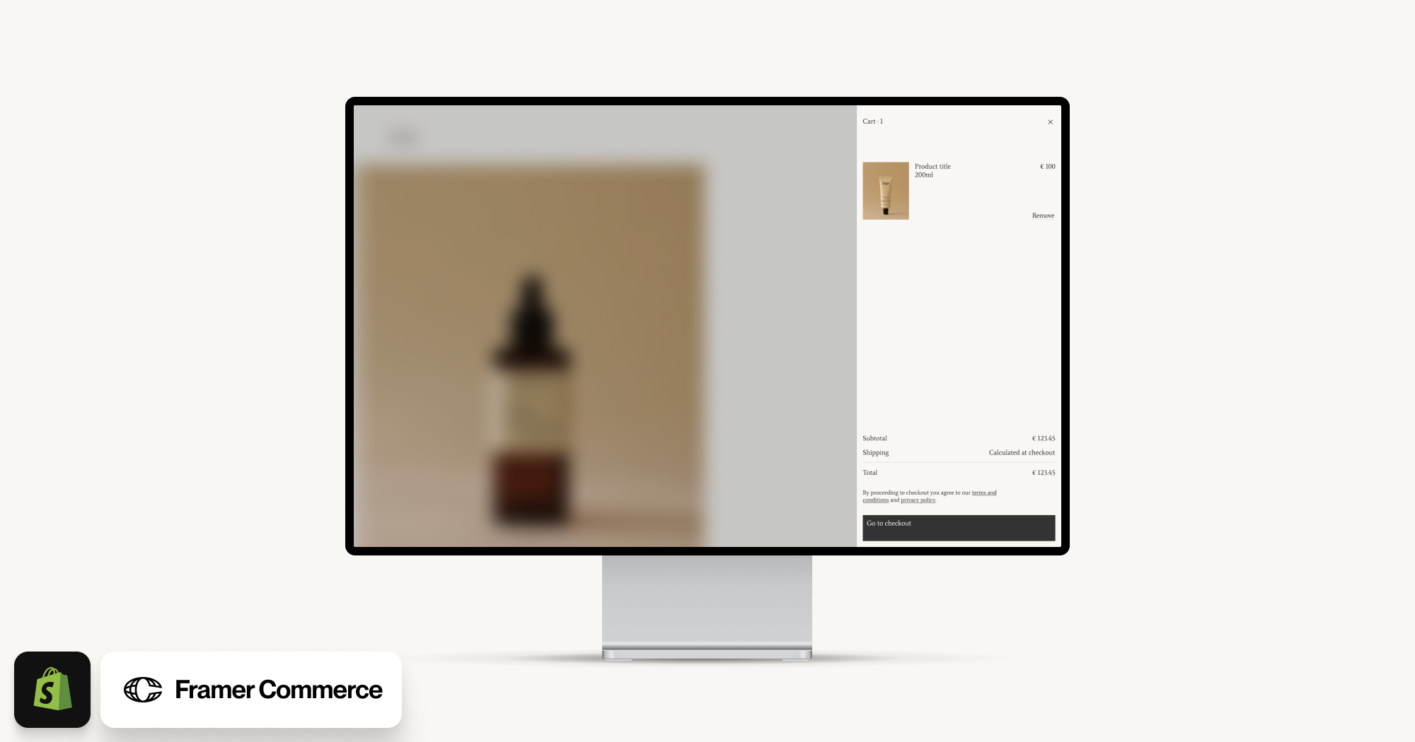 Soja Luxus -E -Commerce -Framer -Vorlage media 1