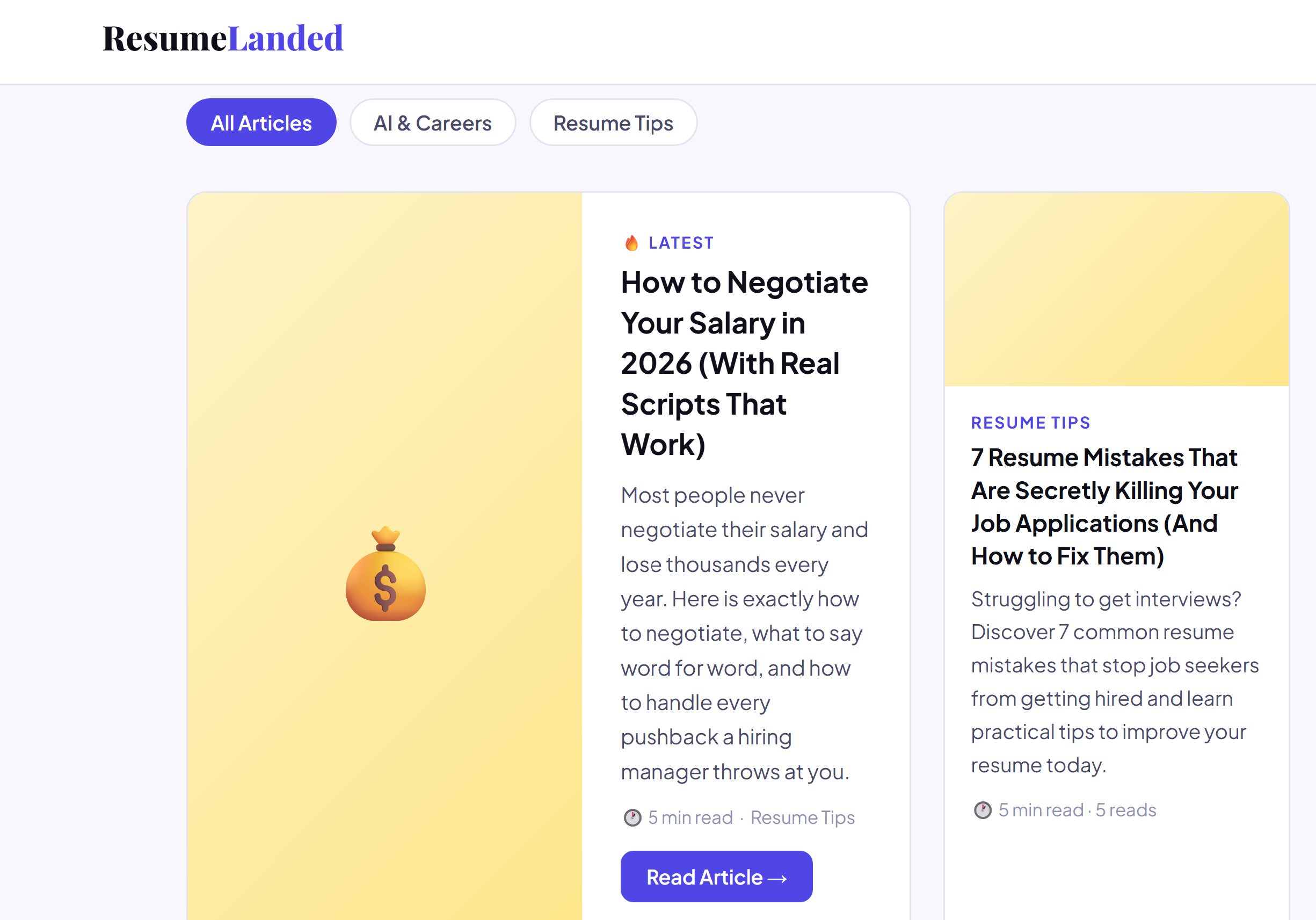 ResumeLanded gallery image