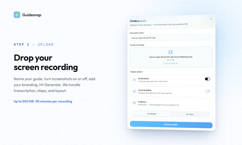 Guidesnap screenshot 2