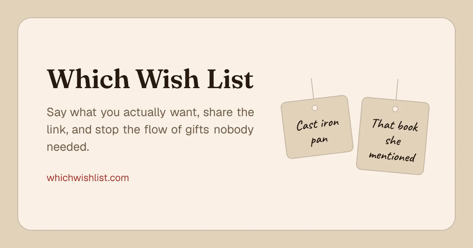 Which Wish List screenshot 1