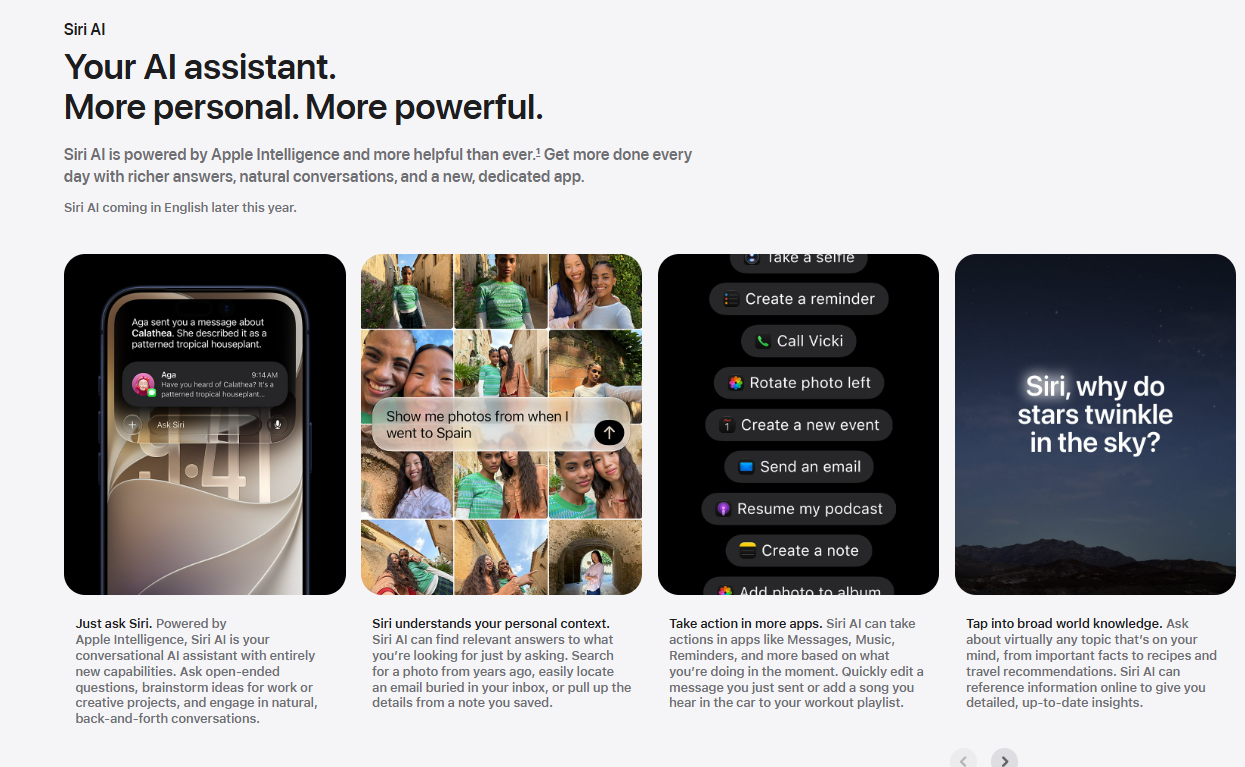 Apple Intelligence and Siri gallery image