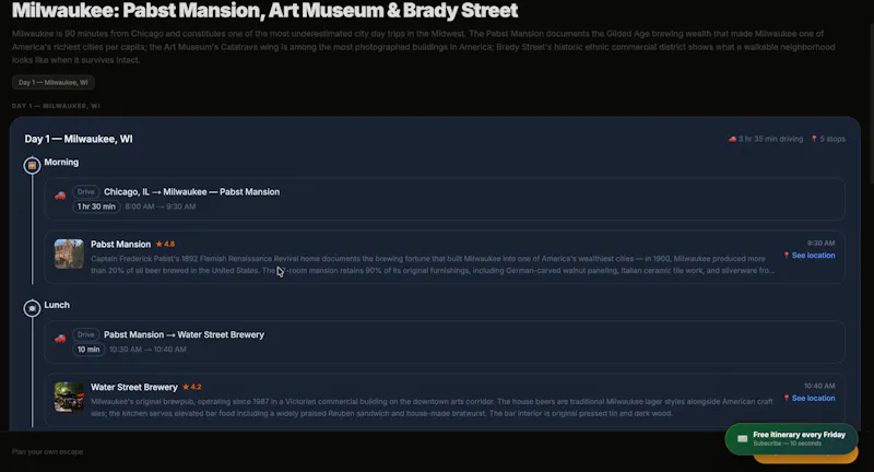The Weekend Getaways screenshot 4