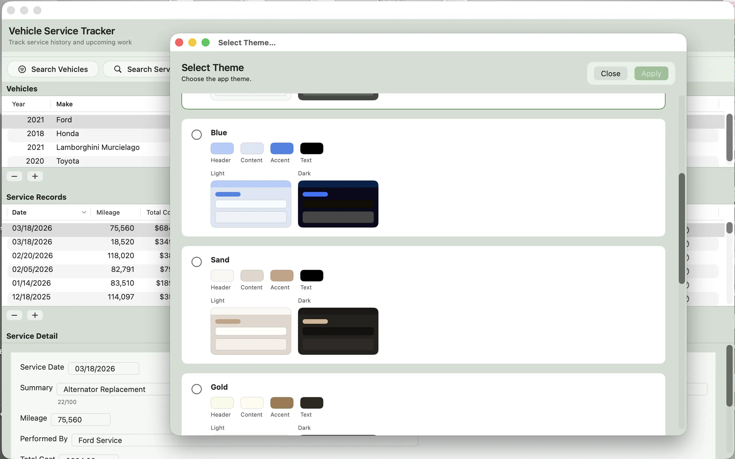 Vehicle Service Tracker gallery image