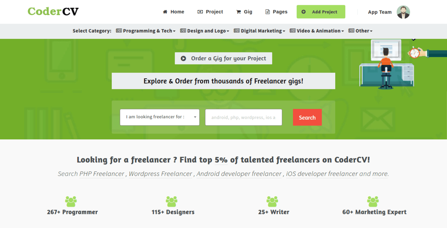 CoderCV - Freelancer Marketplace gallery image