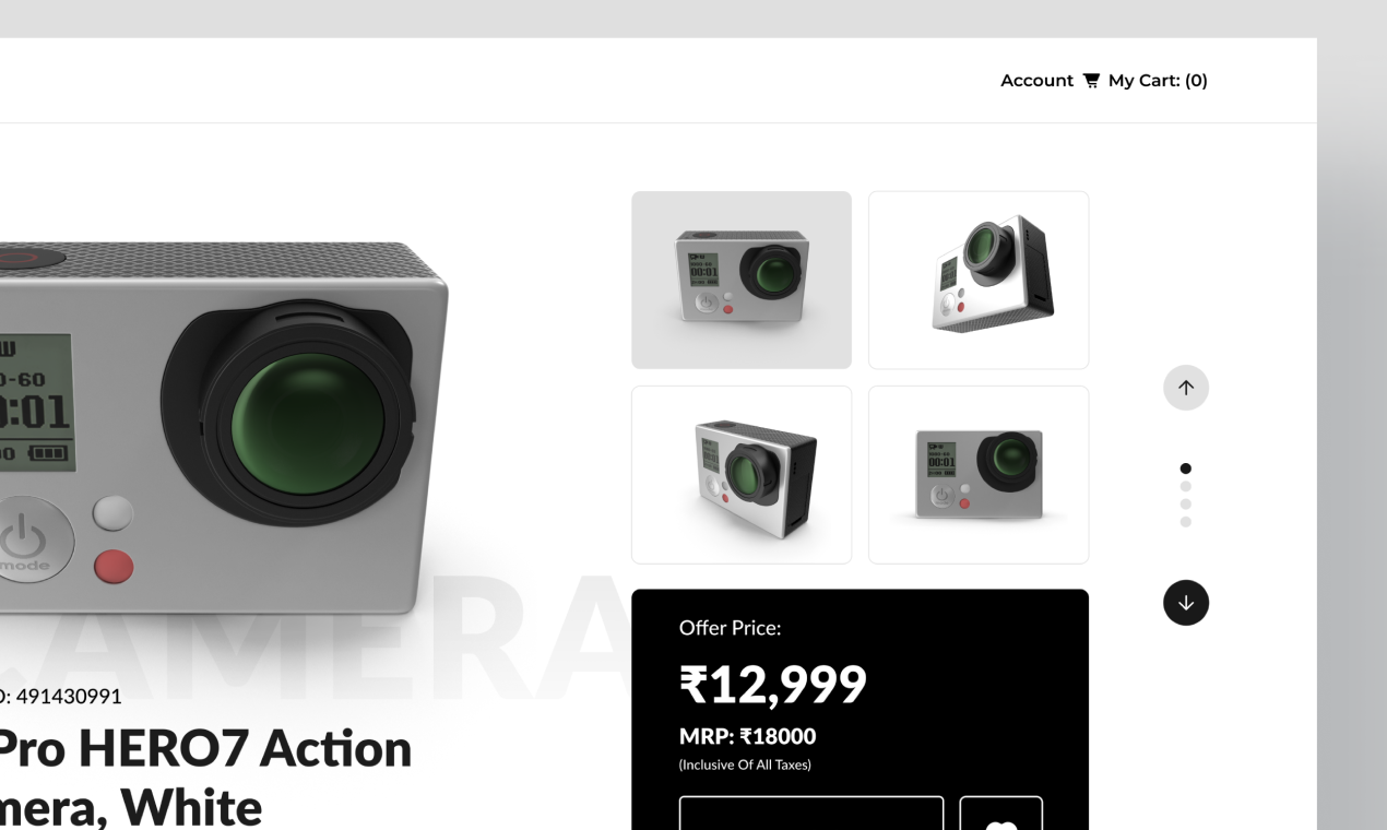 Web Design UI Kit  - Action Camera gallery image