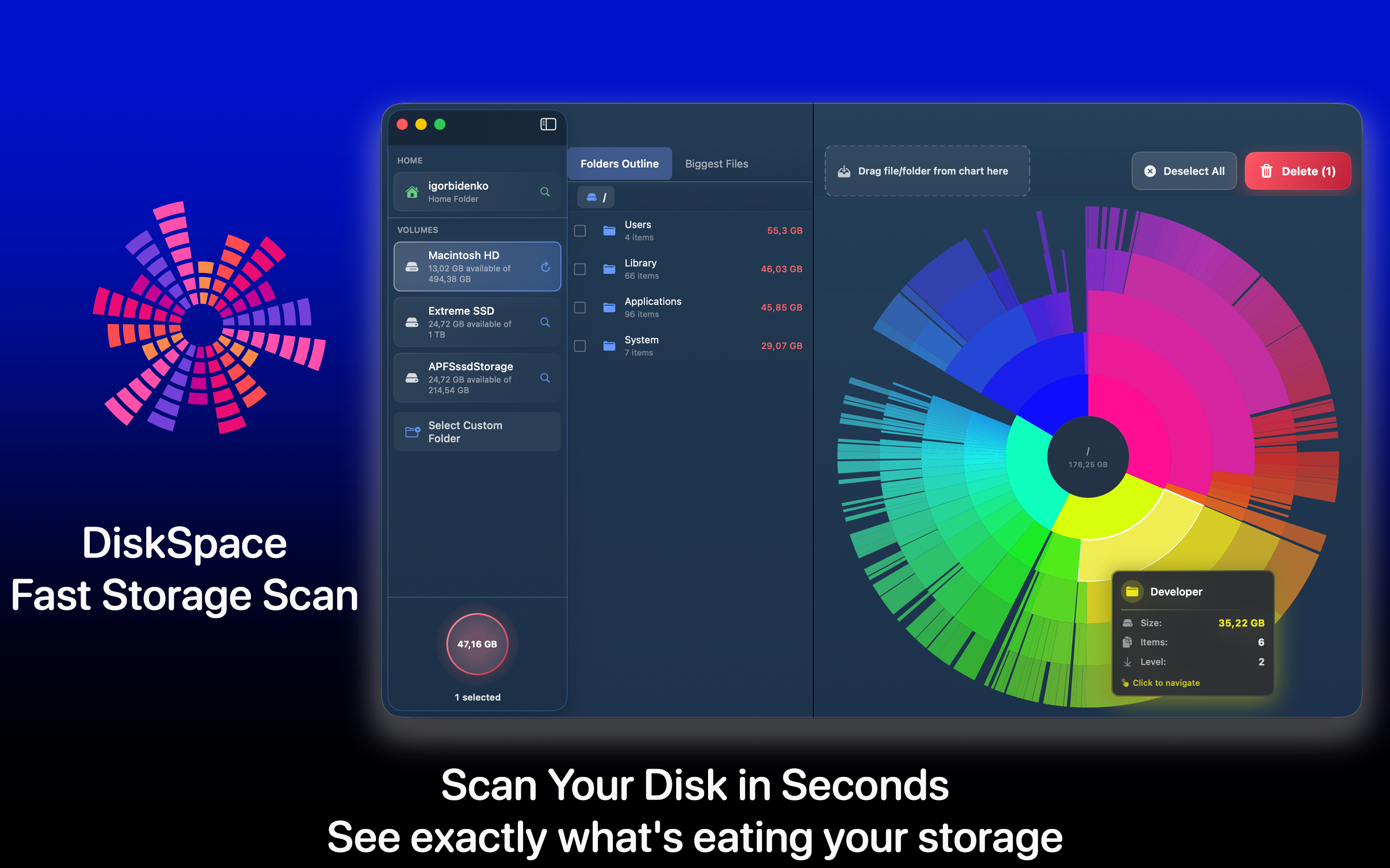 DiskSpace - Cleaner & Analyzer gallery image
