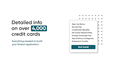 Rewards Credit Card API gallery image
