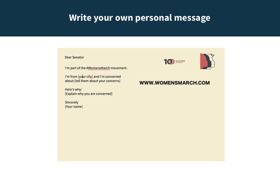 #WomensMarch Postcards media 2